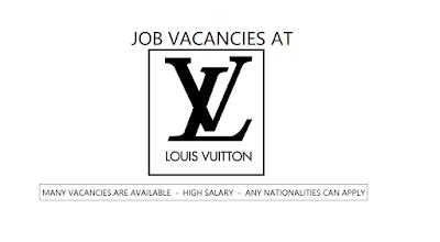 louis vuitton vacancy|louis vuitton entry level jobs.